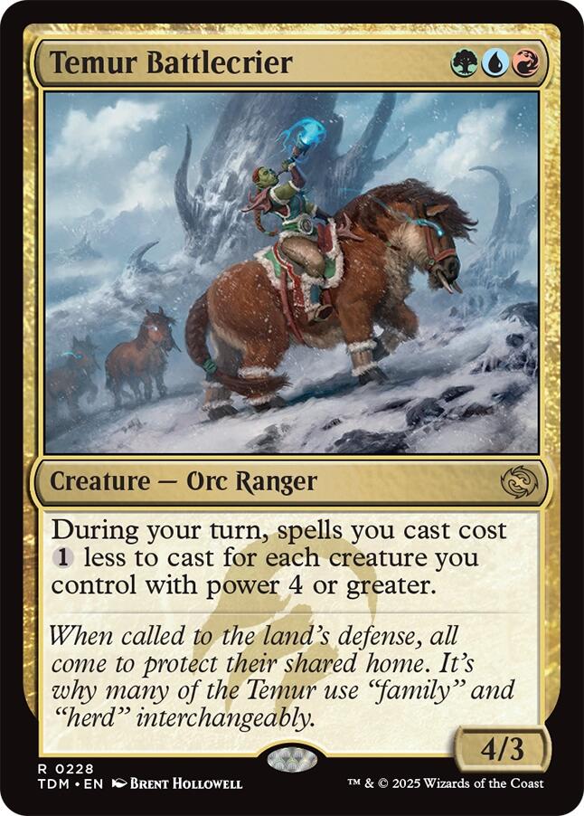 Magic: The Gathering - Temur Battlecrier [TDM - 228]