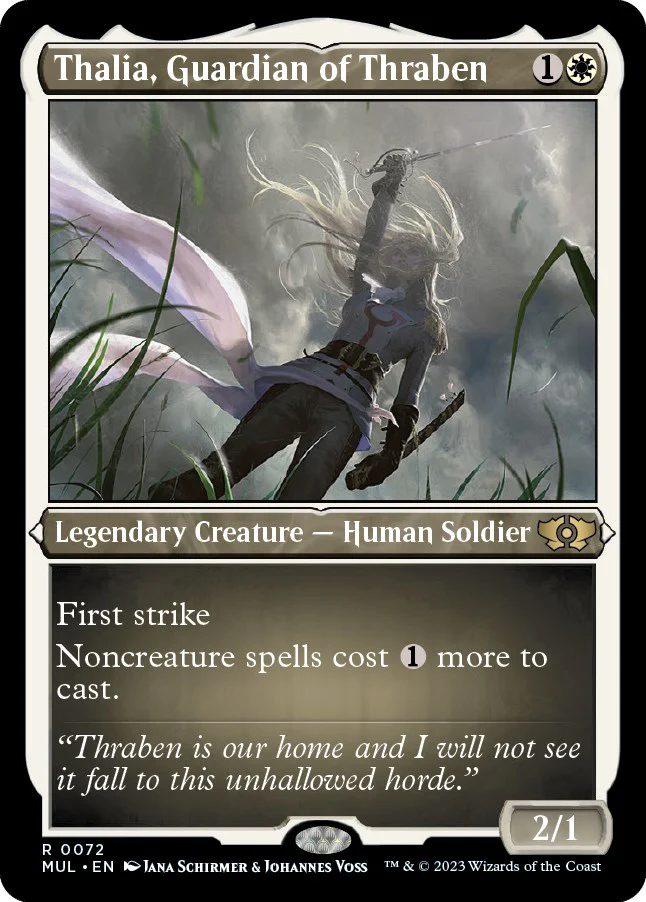 Magic: The Gathering - Thalia, Guardian of Thraben (Foil Etched) [MUL - 72]