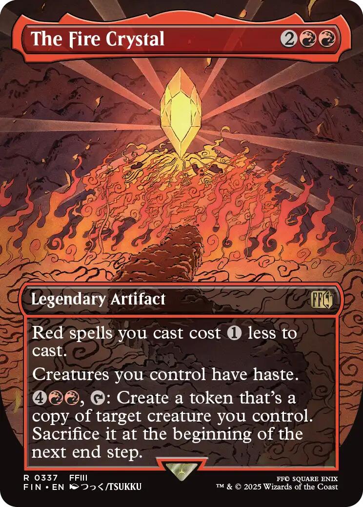 Magic: The Gathering - The Fire Crystal (Borderless) [FIN - 337]