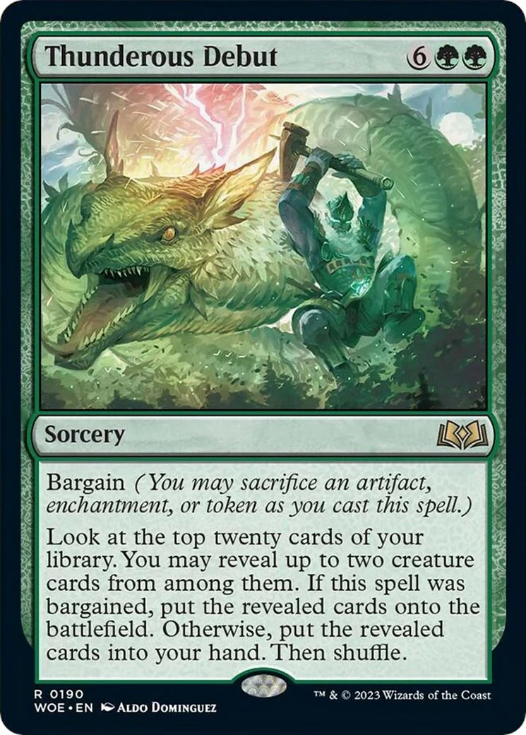 Magic: The Gathering - Thunderous Debut [WOE - 190]