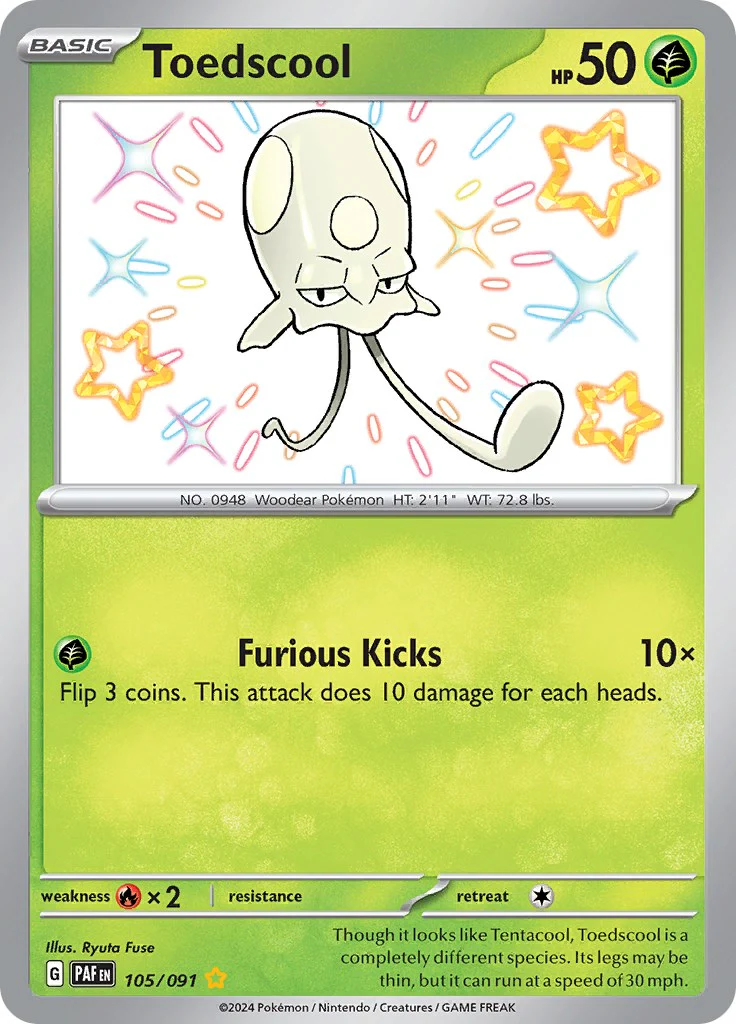 Pokemon TCG: Toedscool - 105/091 [PAF - 105/091]