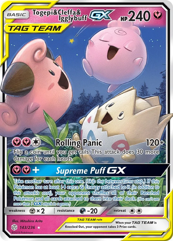 Pokemon TCG: Togepi & Cleffa & Igglybuff GX [SM12 - 143/236]