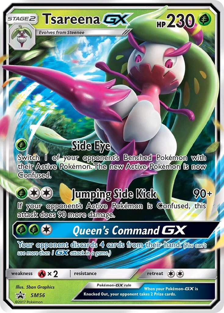 Pokemon TCG: Tsareena GX - SM56 [SMP - SM56]