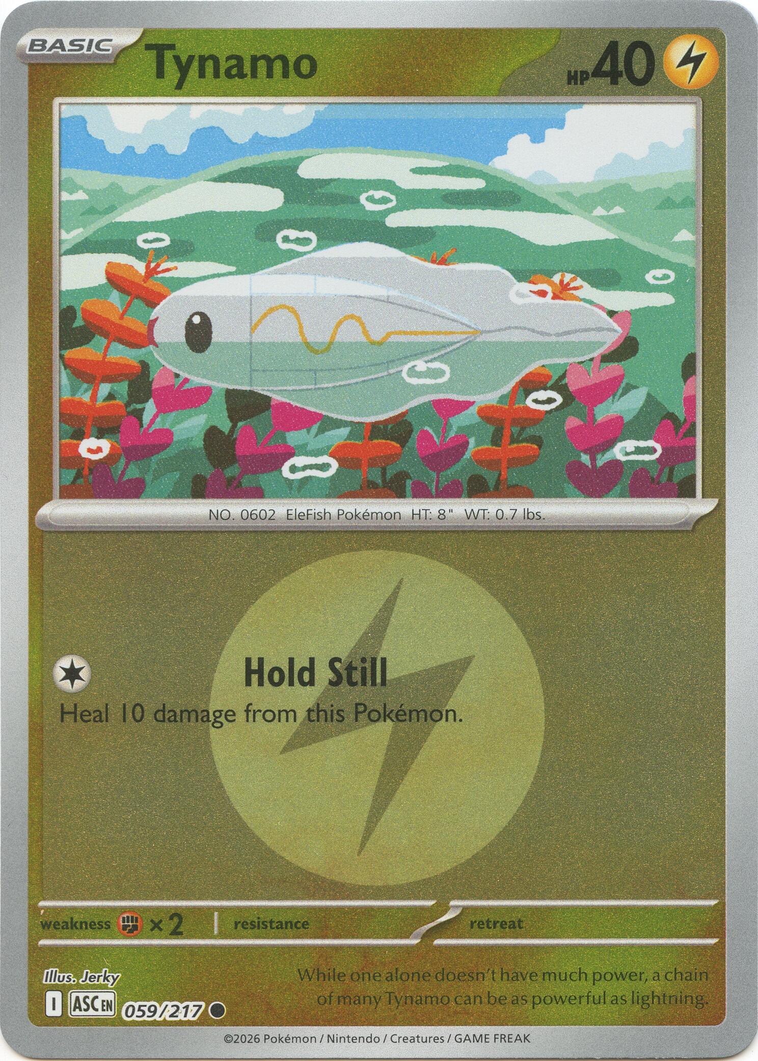 Pokemon TCG: Tynamo (Energy Symbol Pattern) [ASC - 059/217]