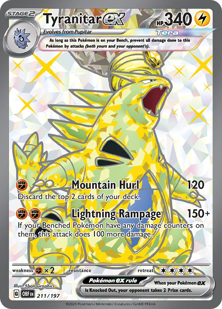 Pokemon TCG: Tyranitar ex - 211/197 [OBF - 211/197]