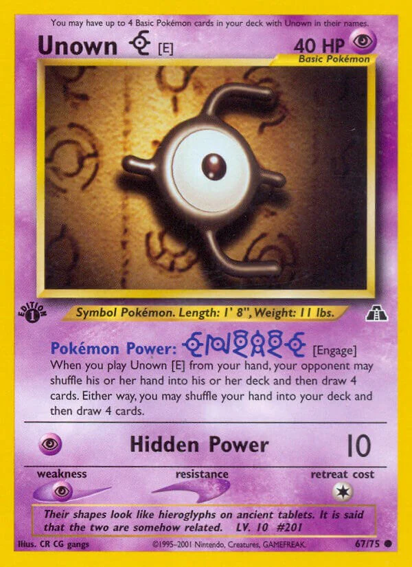 Pokemon TCG: Unown [E] [N2 - 67/75]