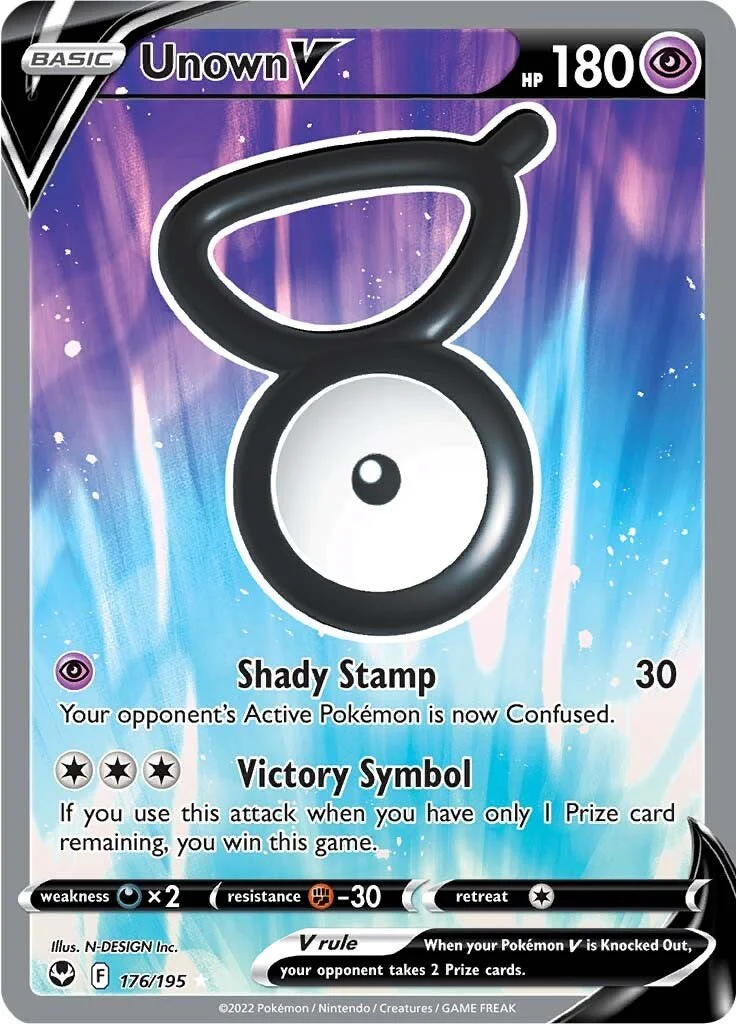 Pokemon TCG: Unown V (Full Art) [SWSH12 - 176/195]