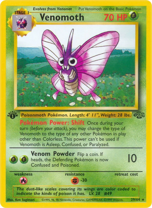 Pokemon TCG: Venomoth (29) [JU - 29/64]