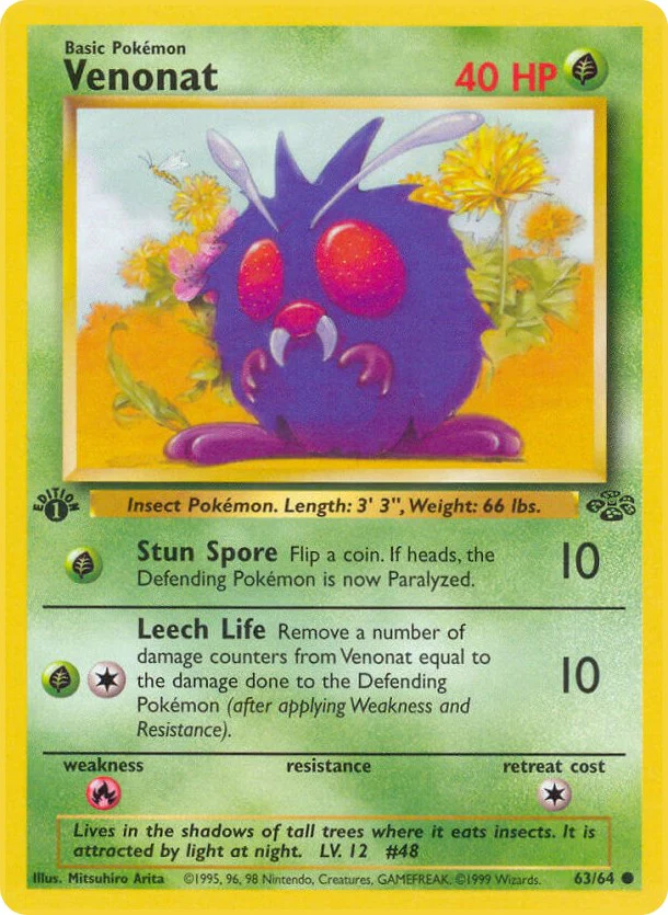 Pokemon TCG: Venonat [JU - 63/64]