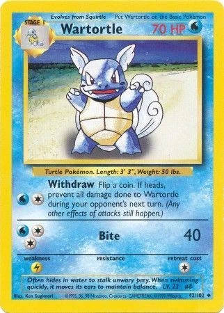 Pokemon TCG: Wartortle [BS - 042/102]
