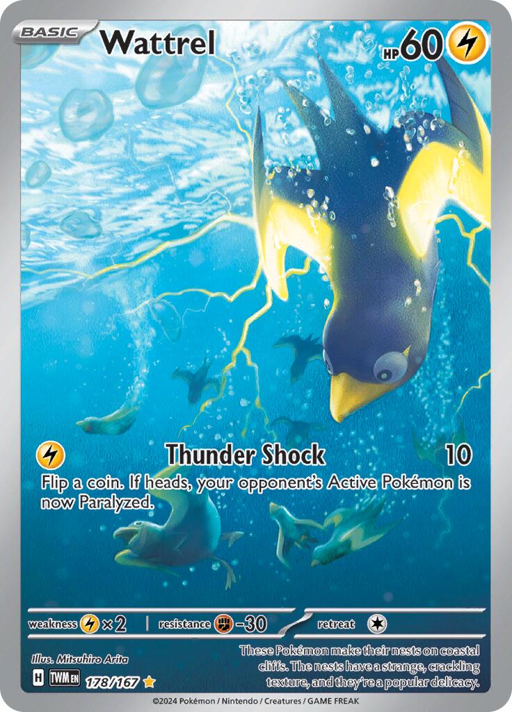 Pokemon TCG: Wattrel - 178/167 [TWM - 178/167]