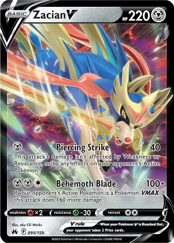 Pokemon TCG: Zacian V [CRZ - 095/159]