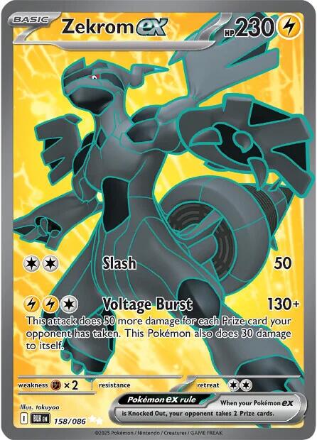 Pokemon TCG: Zekrom ex - 158/086 [BLK - 158/086]